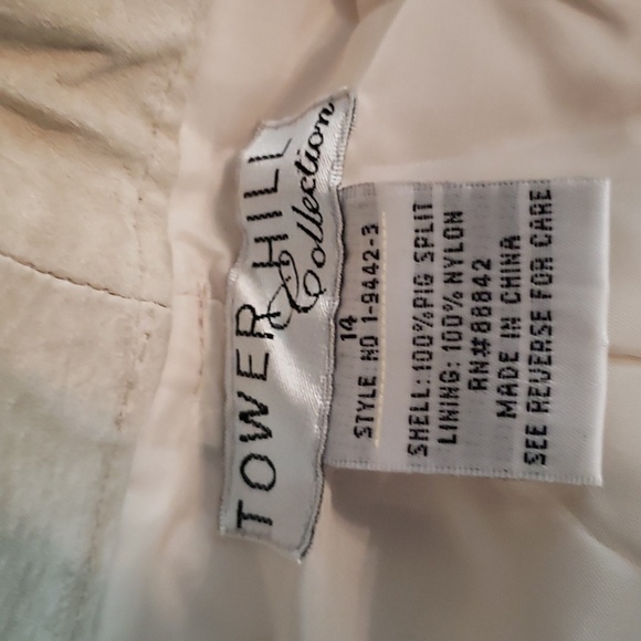 Tower Hill Genuine Suede Jean-style Pants Size 14 - Picture 9 of 10